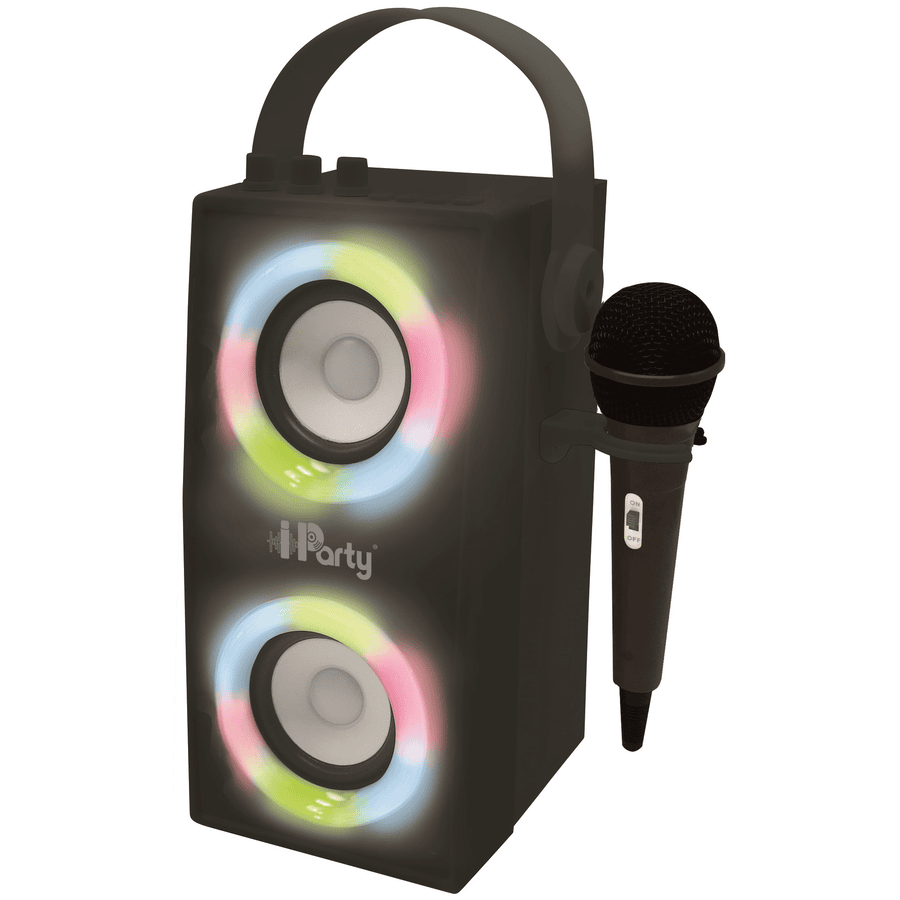 LEXIBOOK Iparty ® haut-parleur portable Bluetooth® avec microphone et de superbes effets de lumière, noir