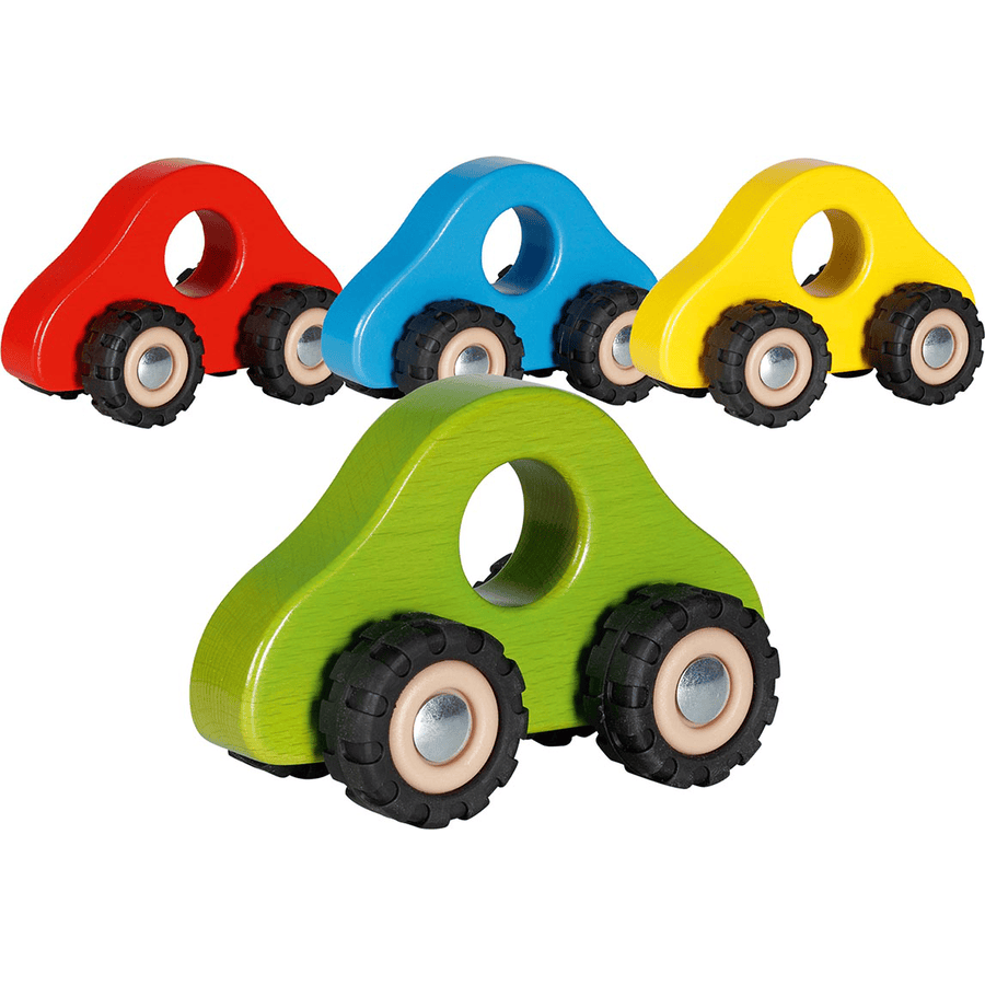 goki Grijp voertuigen, rood/blauw/groen/geel