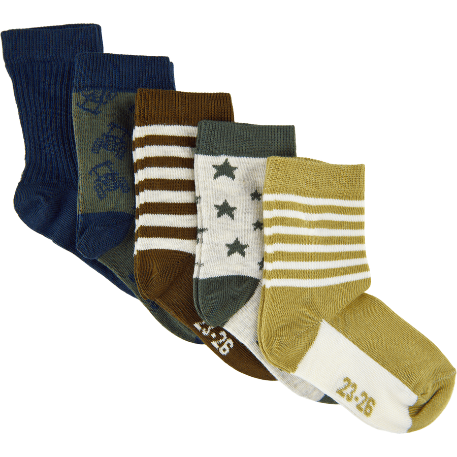 Minymo sokker 5-pakke mønster trøst