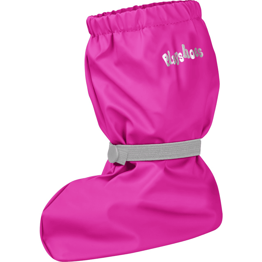 Playshoes  Stopki przeciwdeszczowe z polarową podszewką Neon Pink