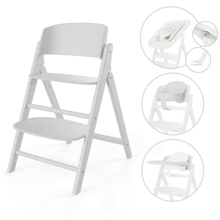 cybex GOLD Click Højstol &amp; Fold 4 i 1 All White 