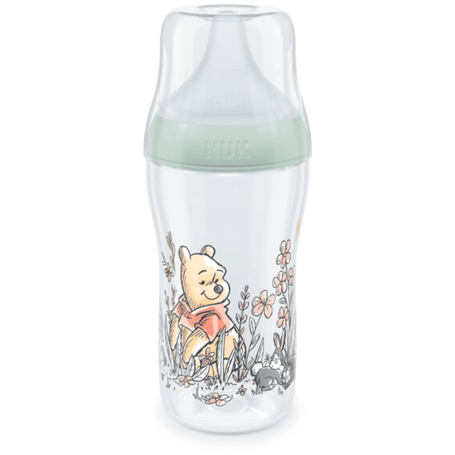 NUK Perfect Match Disney Winnie the Pooh babyfles met temperatuur Control 260ml vanaf 3 maanden in mint