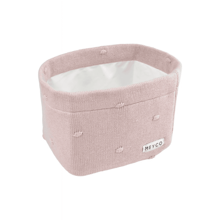 MEYCO Košík na přebalovací pult Small Knots Soft Pink