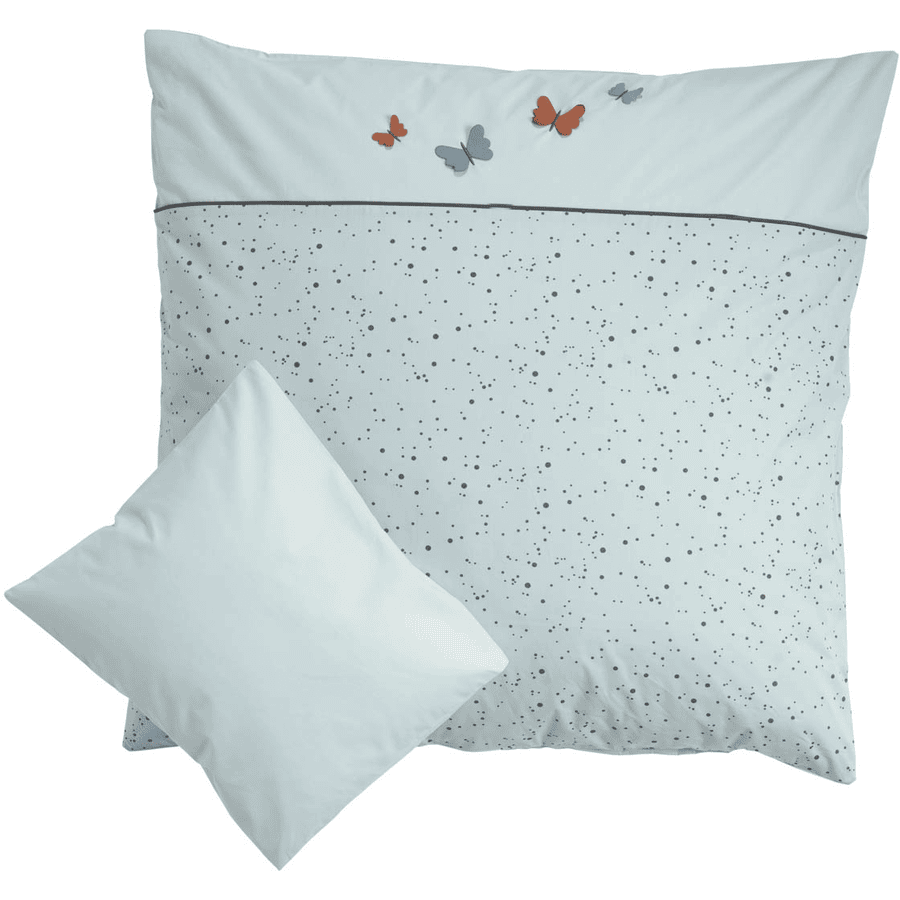Be Be 's Collection Bed Linen 3D Butterfly Mint 80x80 cm