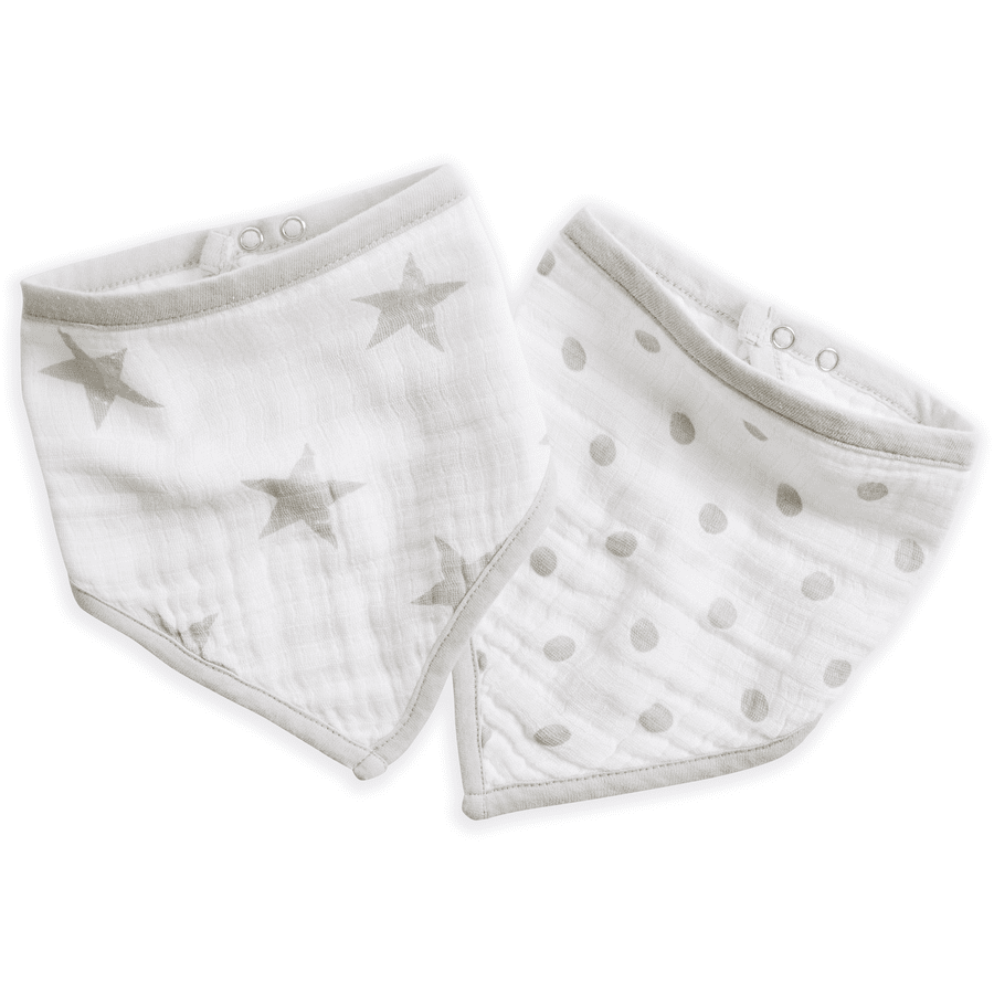 aden® Bandana Lätzchen dusty grau 2er Pack