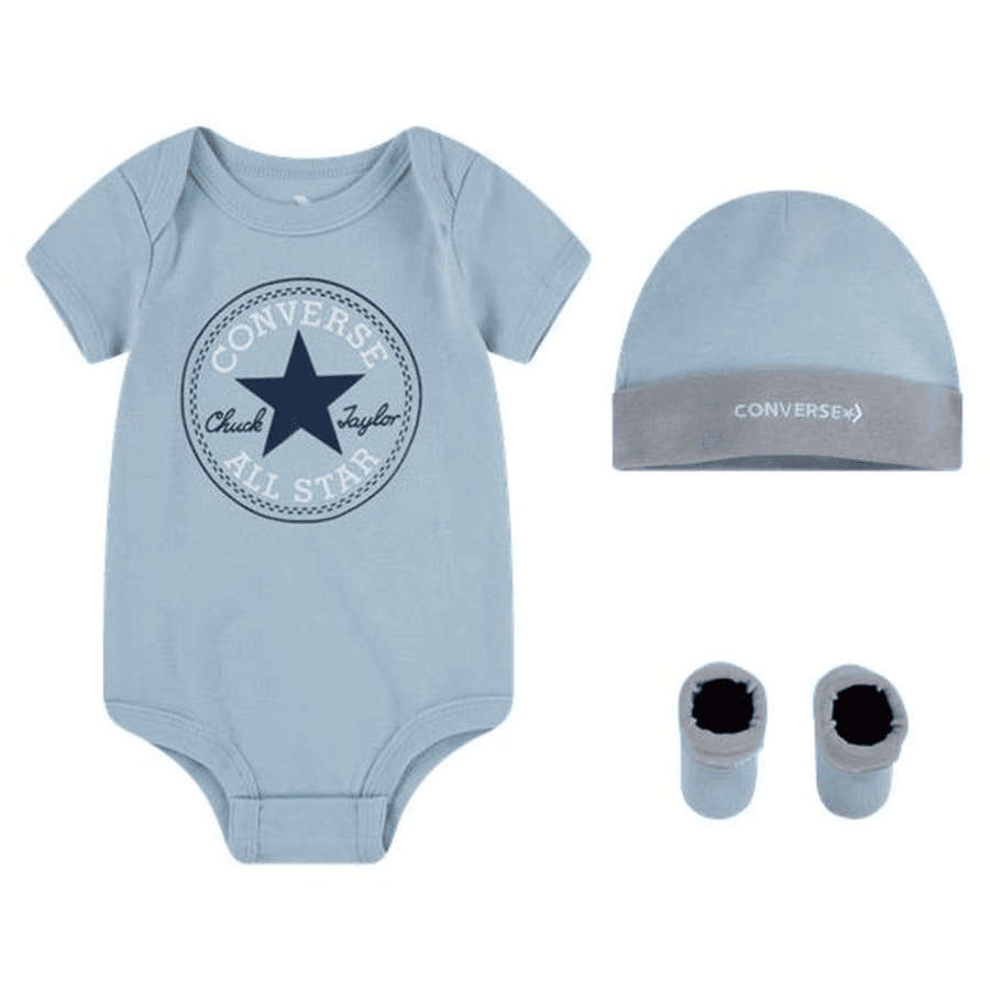 Converse Set Body Mütze und Boots grau