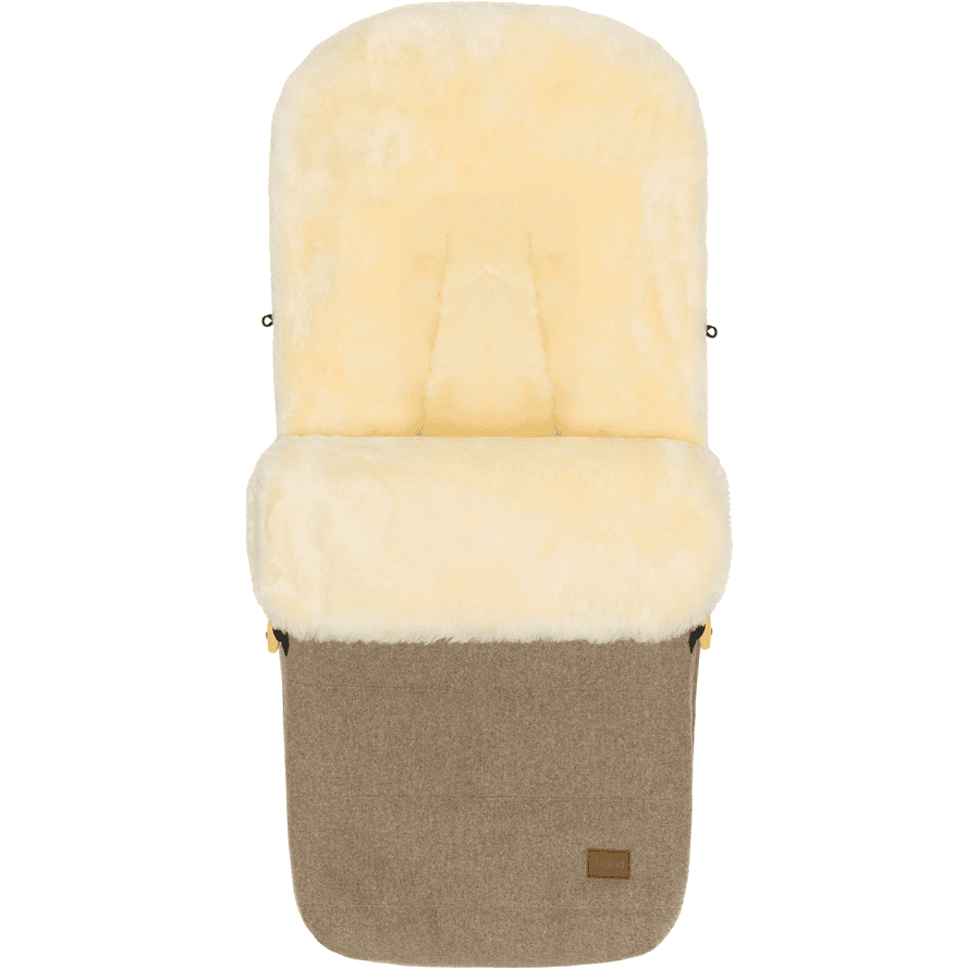 fillikid Chancelière pour poussette universelle hiver Bernina Wool agneau naturel brun