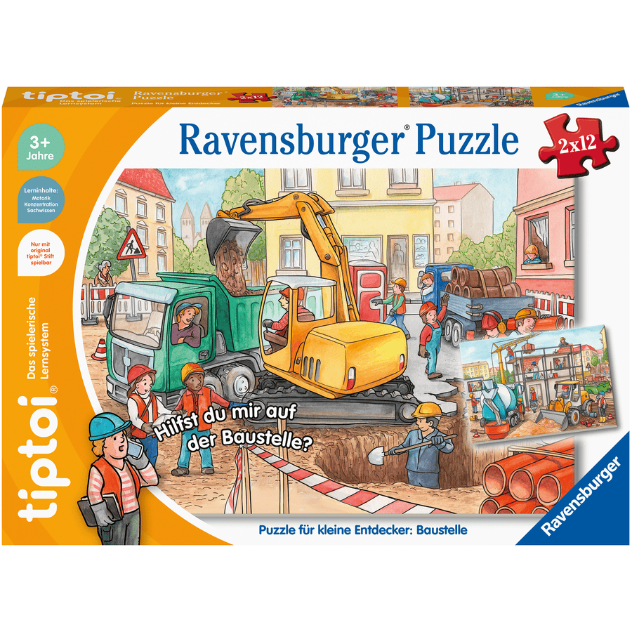Ravensburger tiptoi® Puzzle für kleine Entdecker: Baustelle
