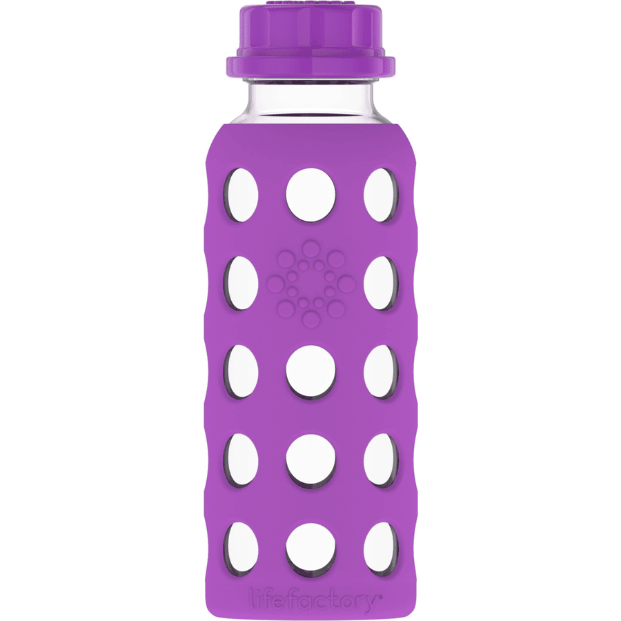 LIFEFACTORY Szklana butelka dla dzieci grape 250 ml 