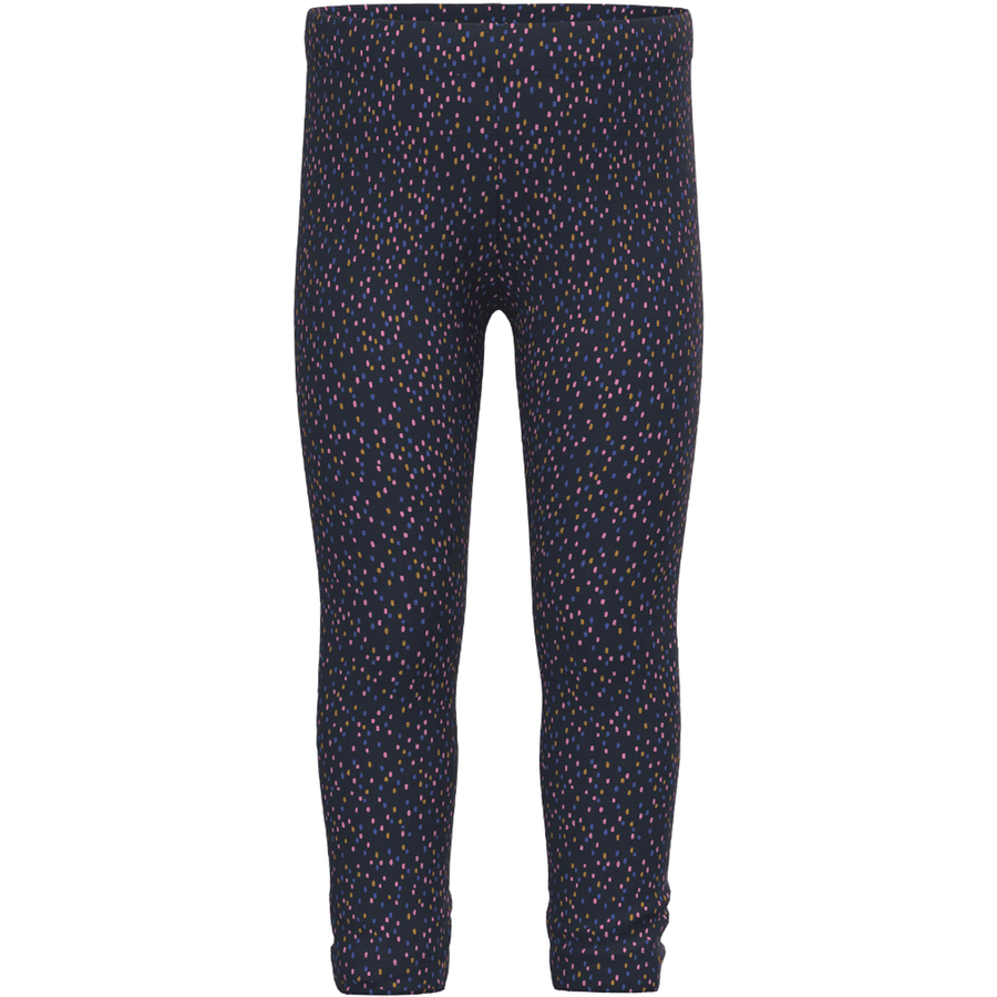 name it Fleece-leggings Dark Sapphire Dots