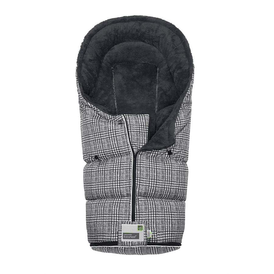 odenwälder Fußsack Lo-Go glencheck graphite 