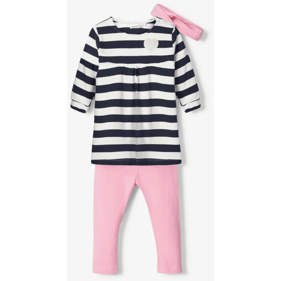 name it Girls Set 3 pezzi Olma prisma rosa