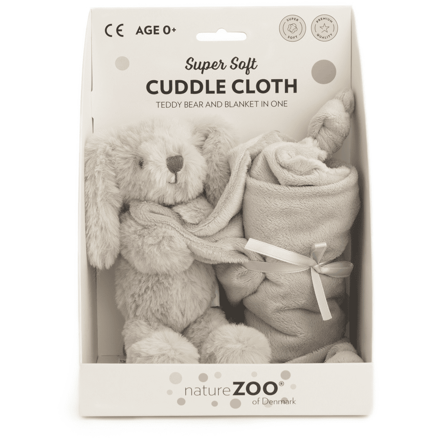 natureZoo of Denmark »Super Soft Schmusetuch Kaninchen, grau«