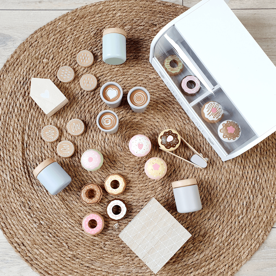 MUSTERKIND® Coffee and Cake Box Vanilla, white/multicolored