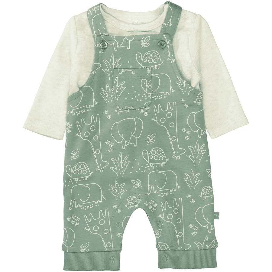 STACCATO Strampler+Shirt jade gemustert
