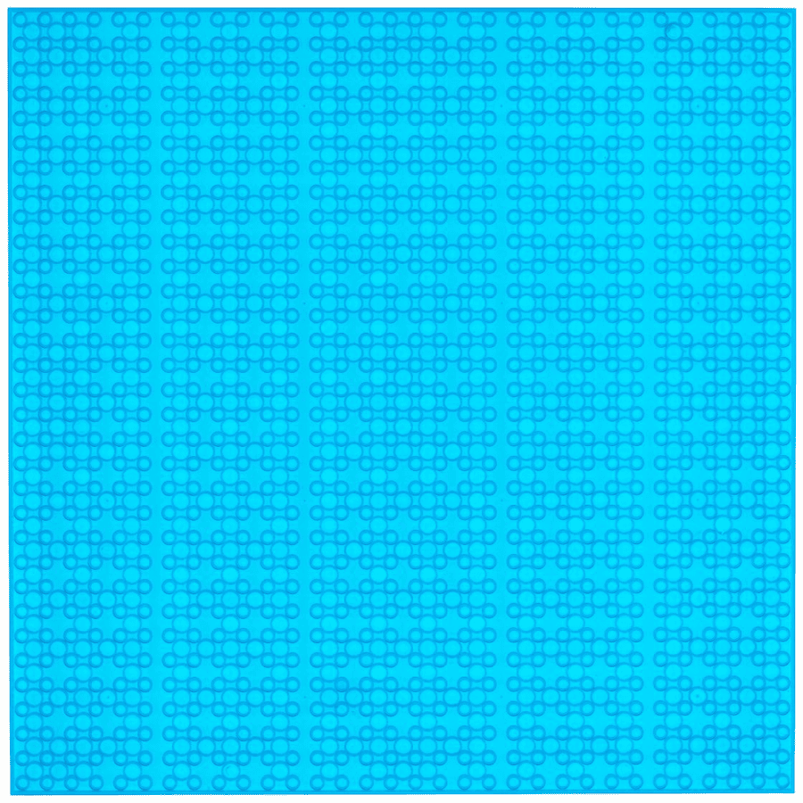 Open Bricks rakennuslevy 32 x 32 läpinäkyvä sininen