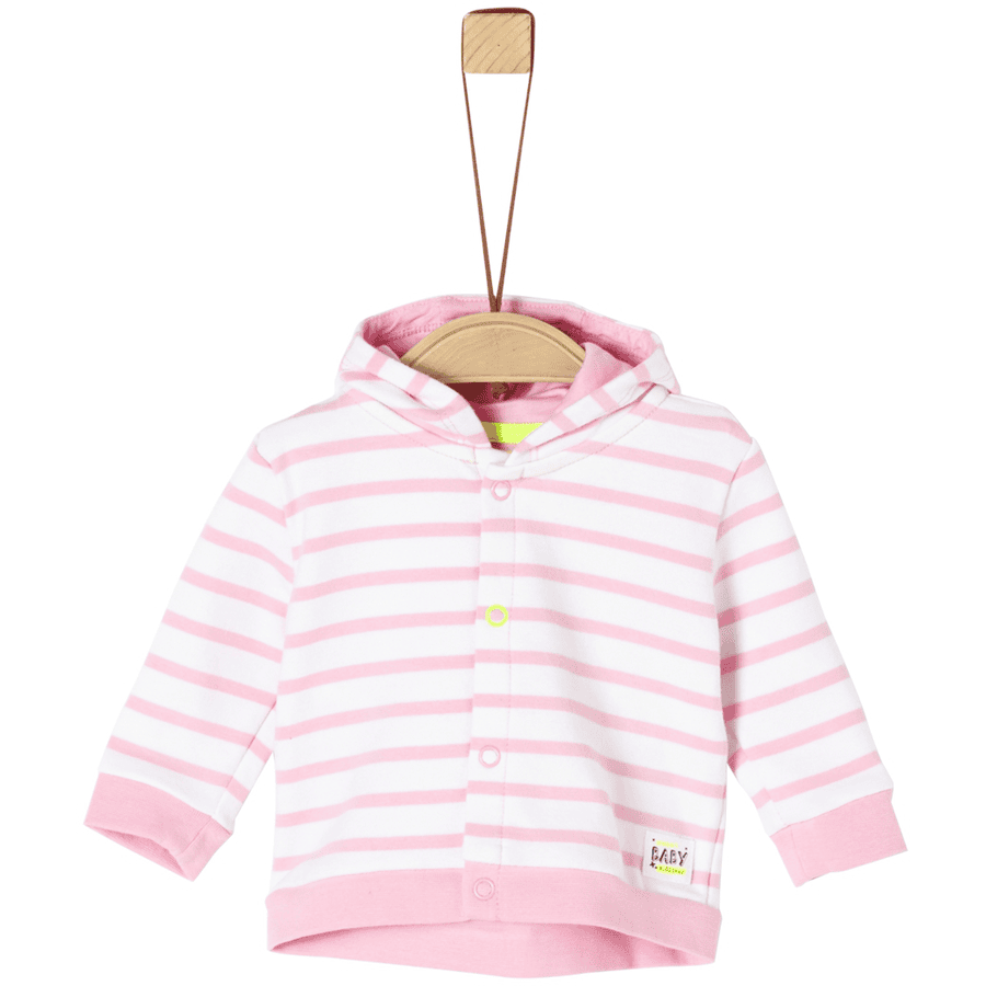 s. Olive r Sweatjacket pink stripes