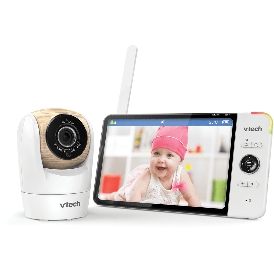 vtech  ® Video babyvakt VM 919 med 7 HD LCD-skjerm og kamera med panorering-tilt-zoom