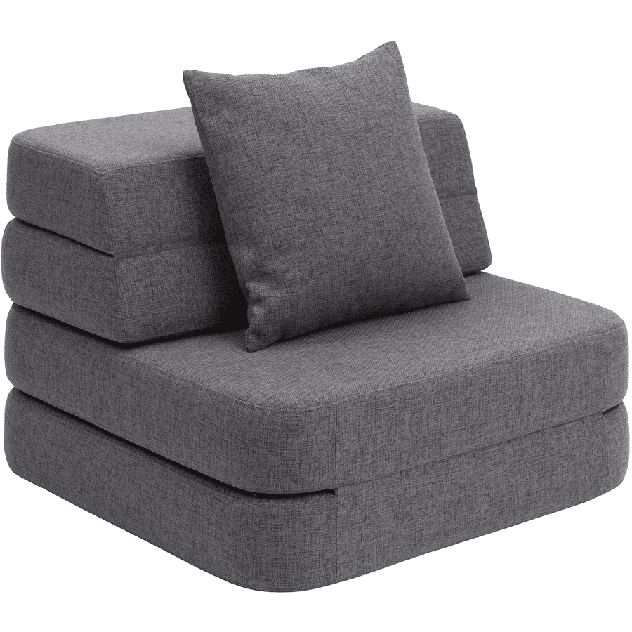 KlipKlap 3 Fold Sofa Single soft blau/grau 