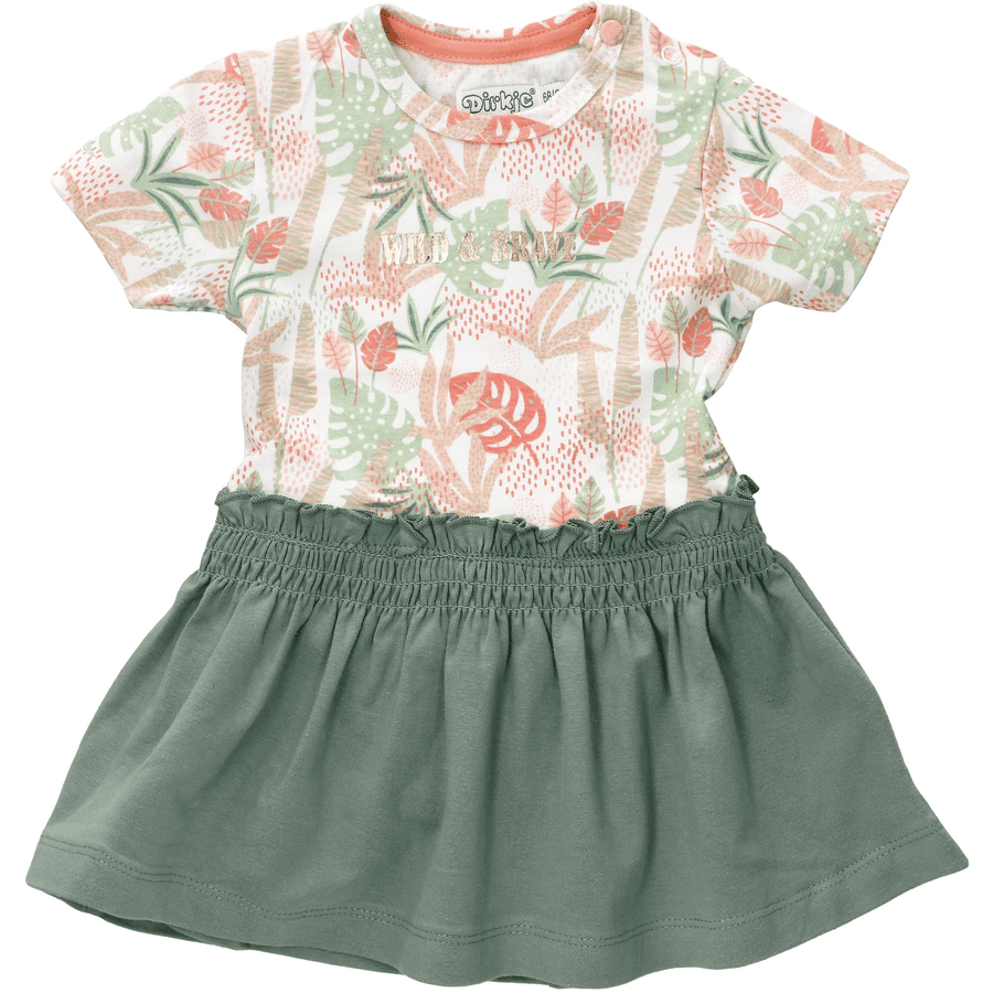 Dirkje Kleid Sommer grün rosa