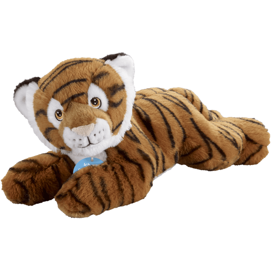 ECO-Line juguete suave Tiger marrón tumbado 33cm