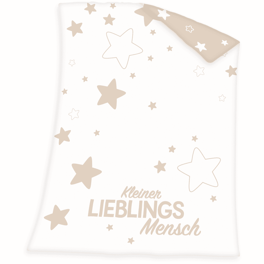 babybest® Strickdecke Kleiner Lieblingsmensch 75x100 cm