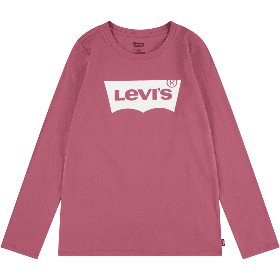 Dětské tričko Levi's® s dlouhým rukávem růžové