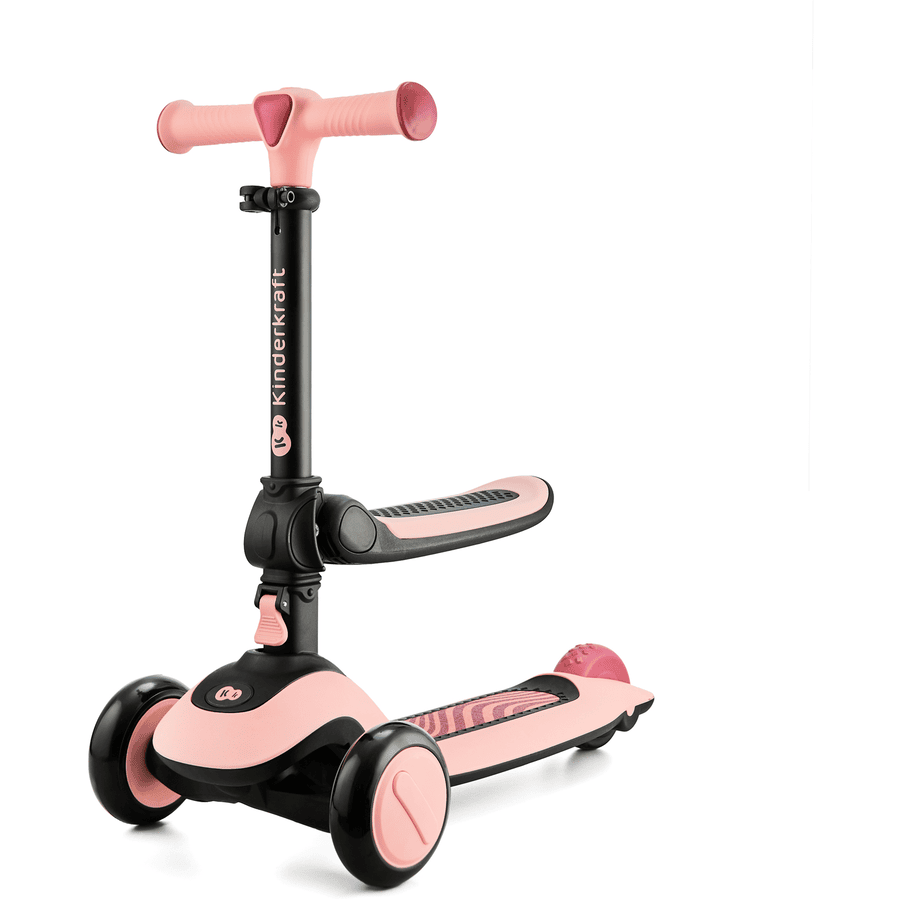 Kinderkraft 2 in 1 Step & Loopfiets Halley Rose pink