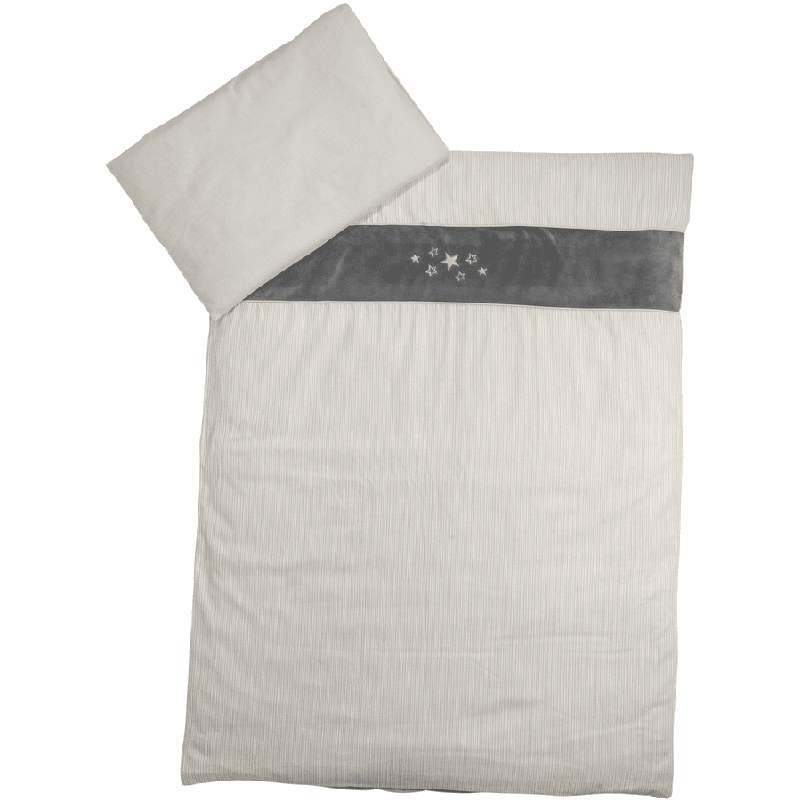 Be Be 's Collection Ropa de Cama Star Gris 100 x 135 cm