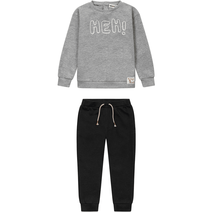 Minoti Sæt jumper + sweatpants grå