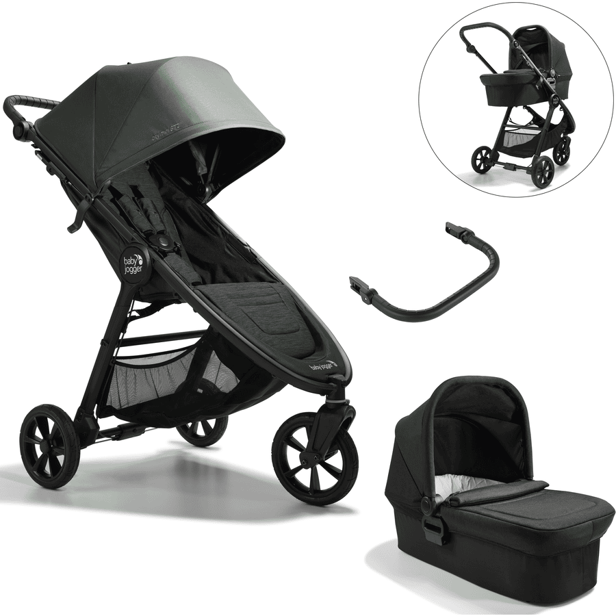 baby jogger City Mini GT2 Briar barnvagn Green inklusive liggdel och säkerhetsbåge