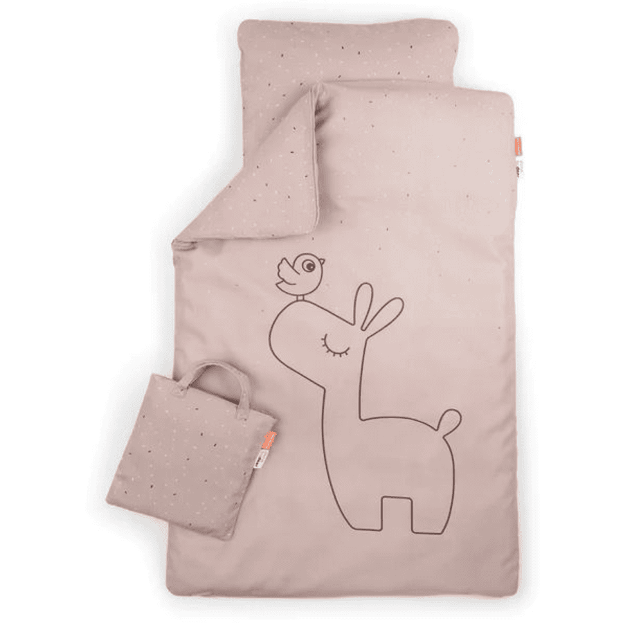 Done by Deer ™ Set ropa de cama Lalee rosa 100 x 140cm