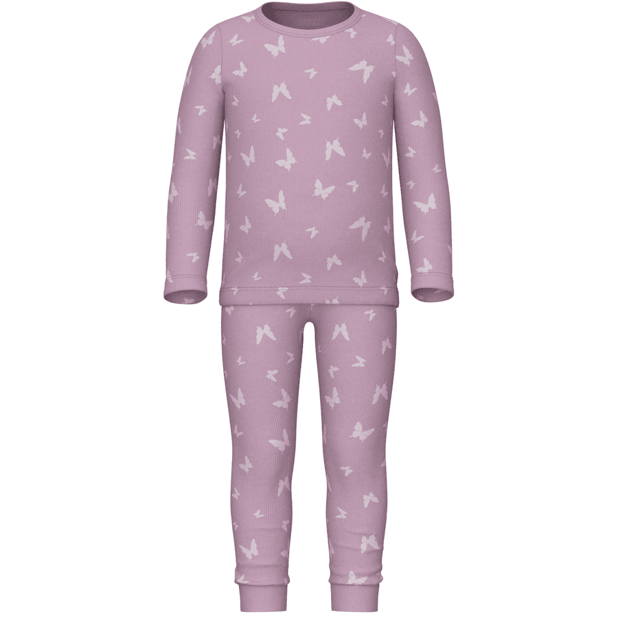 name it 2-osainen pyjama Vaaleanpunainen Laventeli