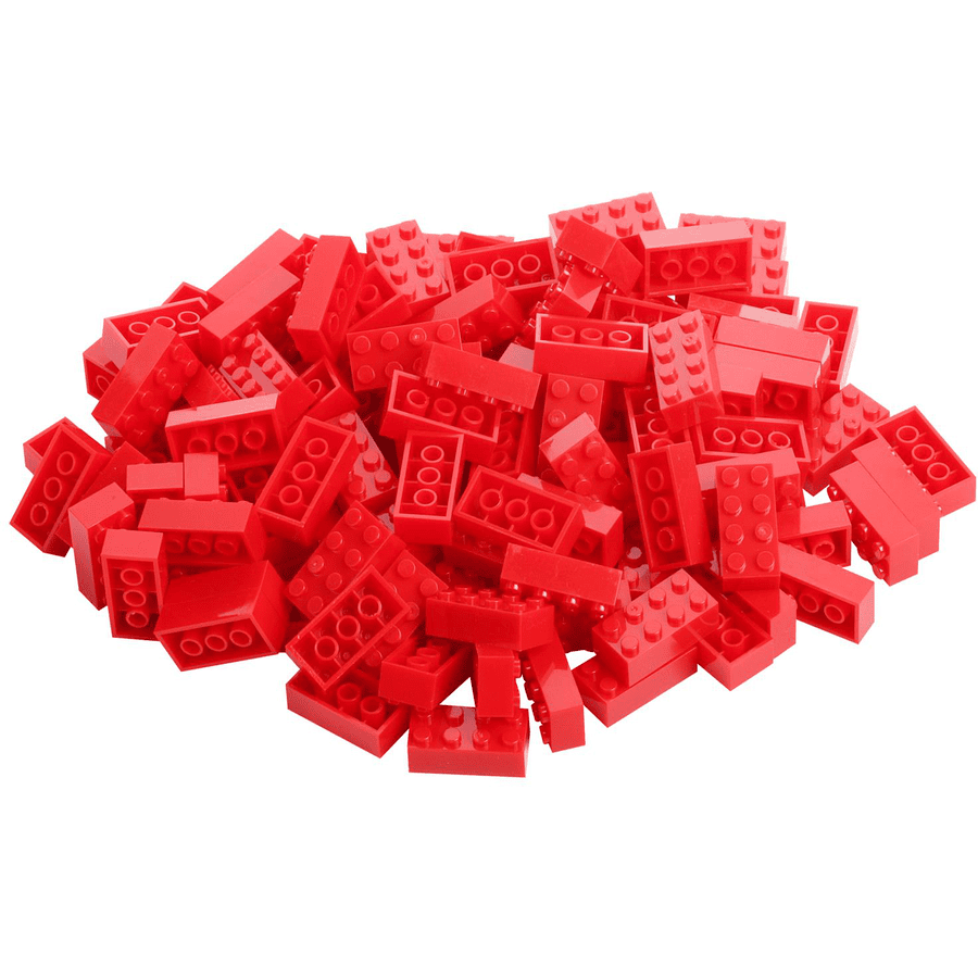 Katara Bouwstenen - 120 stuks 4x2 rood