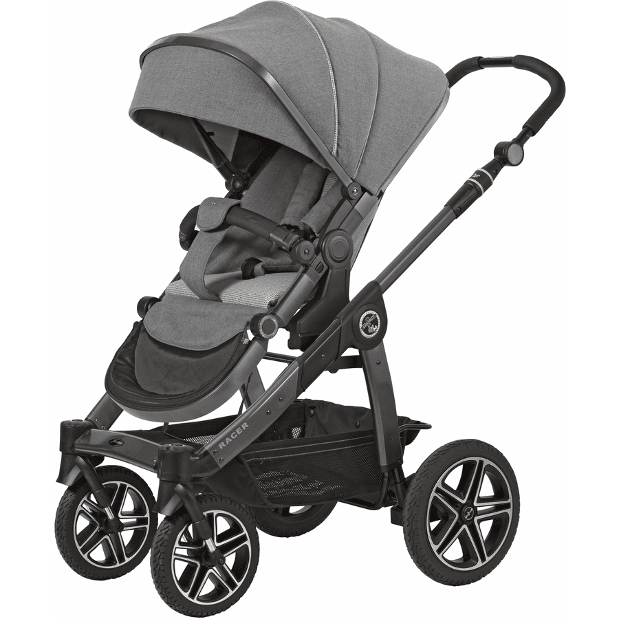 Hartan Carro de bebé Racer GTX con freno mano cozy grey (210) Chasis negro