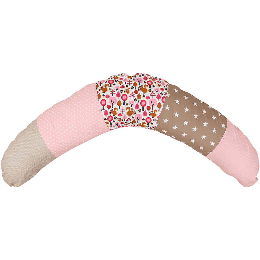 Ullenboom Funda para almohada de lactancia Sand ardilla 190 x 38 cm