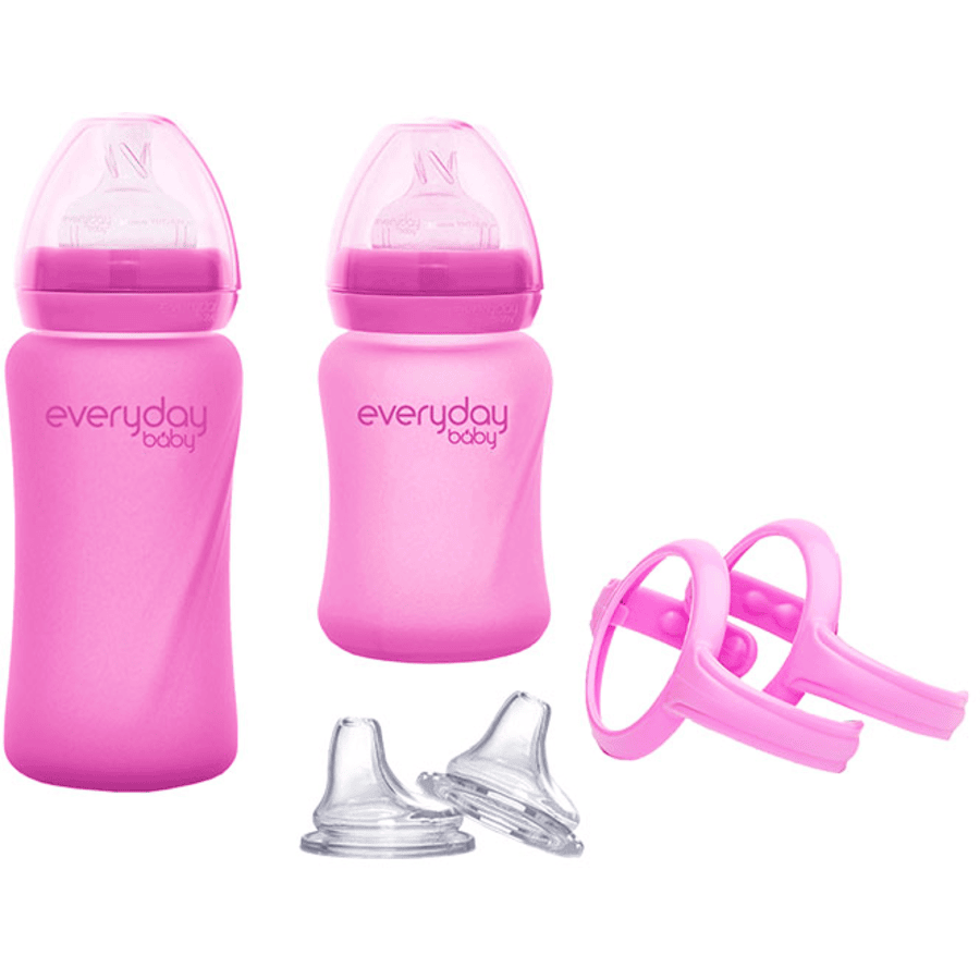 everyday Baby Set de cultivo de botellas en color rosa