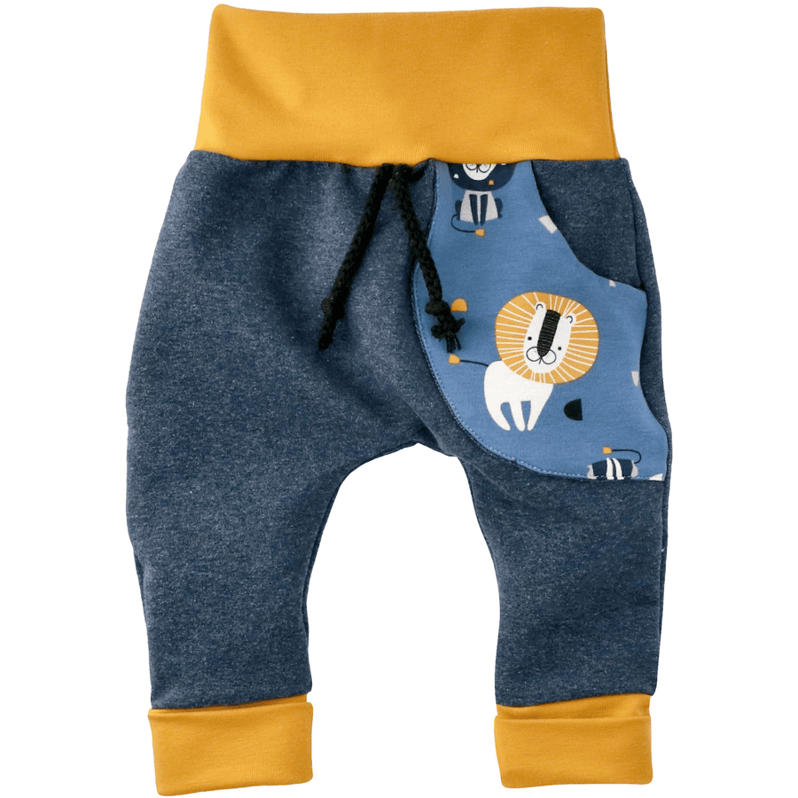 Puschel-Design Hose Forest - by Bamar Nicol blau senfgelb