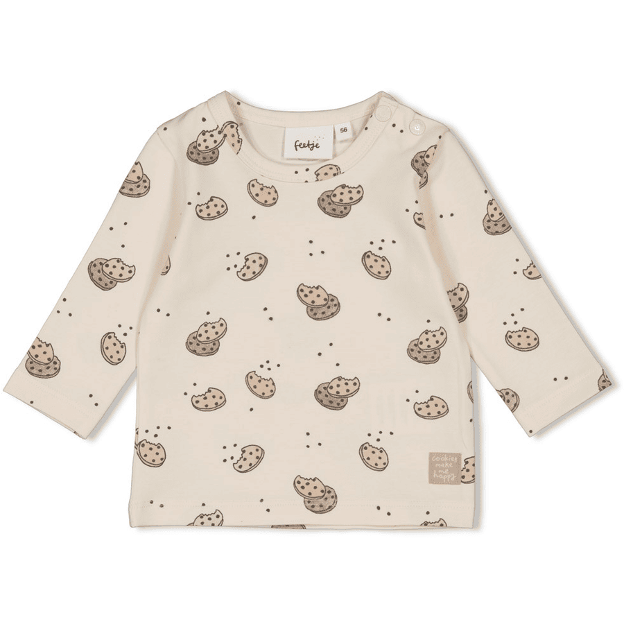 Feetje Langarmshirt AOP Cute Cookie Natur