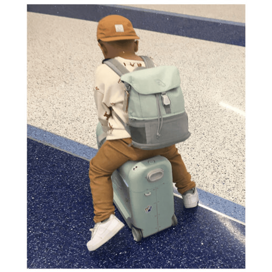 JETKIDS™ BY STOKKE® BedBox™ ride-on suitcase with Crew BackPack™ Black