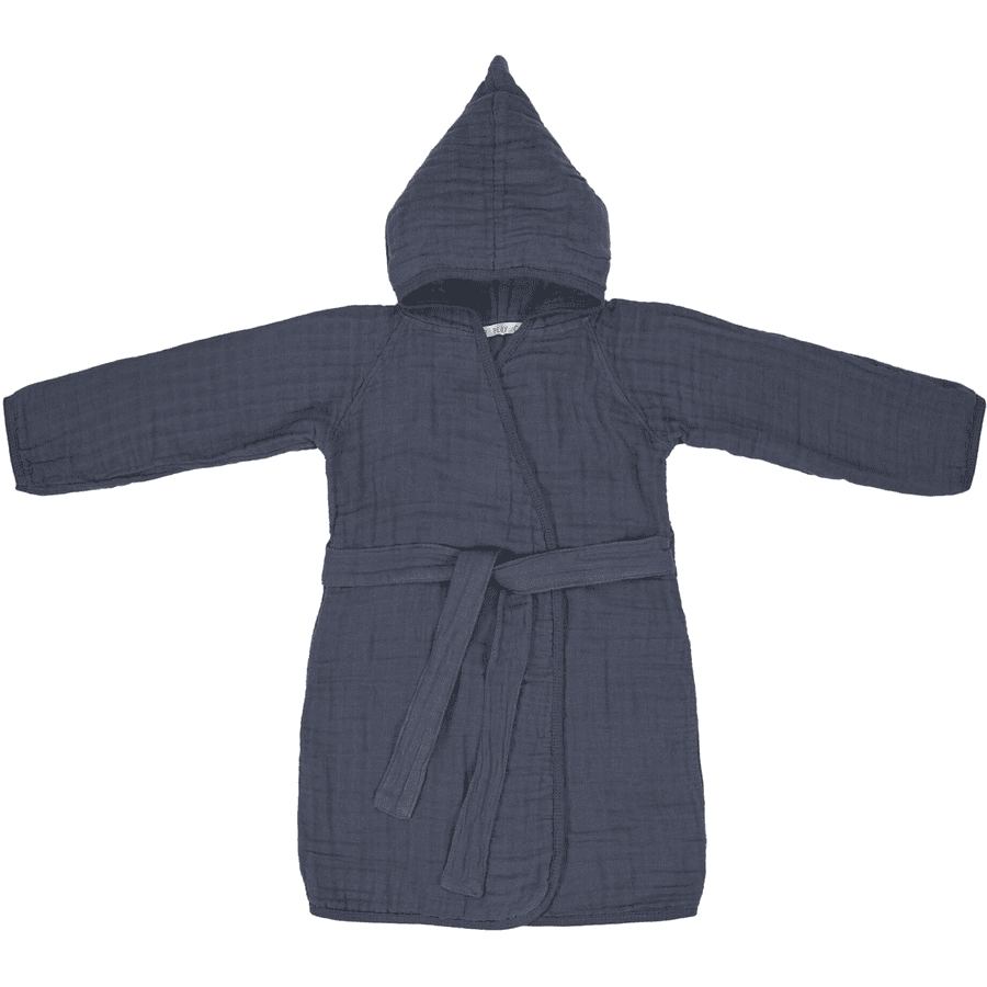 LÄSSIG Kylpytakki musliini navy