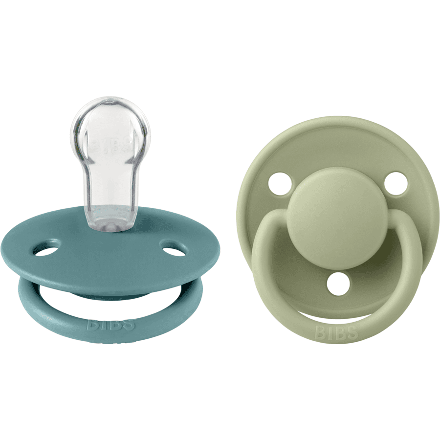 BIBS® Dudlík De Lux Island Sea/Sage 0-36 měsíců, 2 ks.