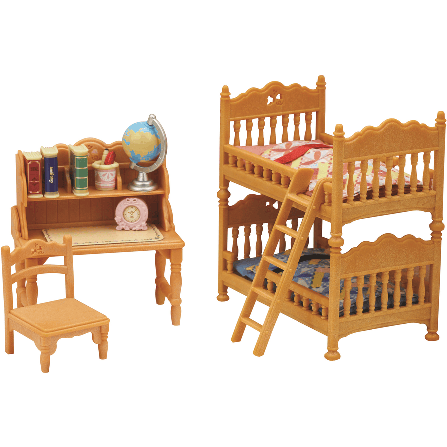 Sylvanian Families® Landhuis Kinderkamer met stapelbed voor minipop