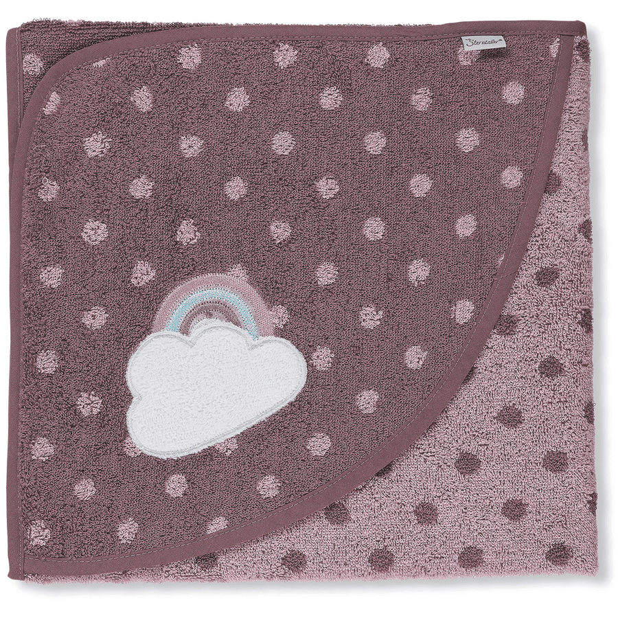 Sterntaler Badehåndkle med hette Pauline lys lilla 100 x 100 cm