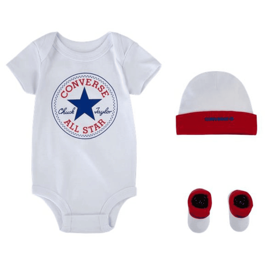 Converse Set Body Mütze und Boots weiß