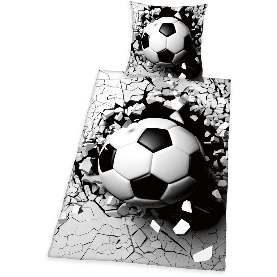HERDING Ložní prádlo 3D Fotbal 135 x 200 cm