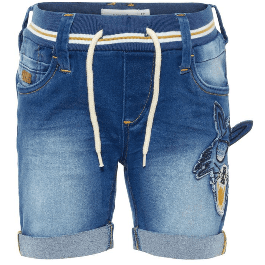 name it Boys Szorty Sofus jasnoniebieski denim 