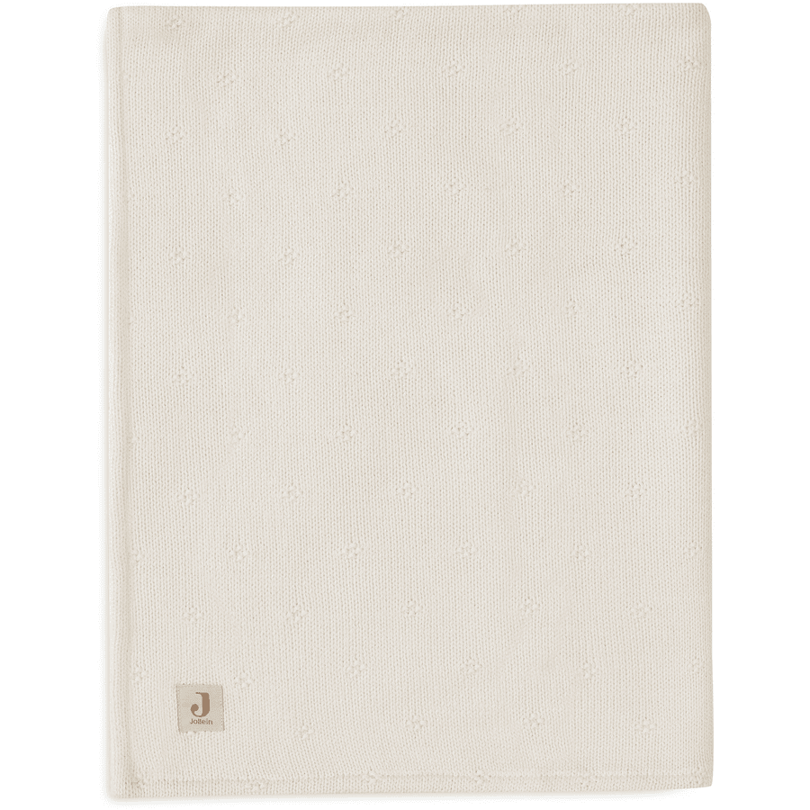 jollein Decke Cosy Knit Ivory/Velvet 75 x 100cm