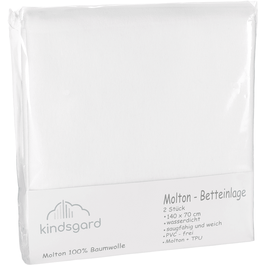 kindsgard Sengeindlæg 2-pack 70 x 140 cm hvid