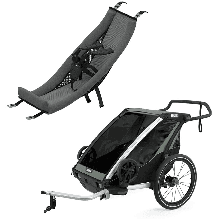 THULE  Chariot Lite 2 Agave Infant Sling vozík za kolo včetně dětské sedačky 